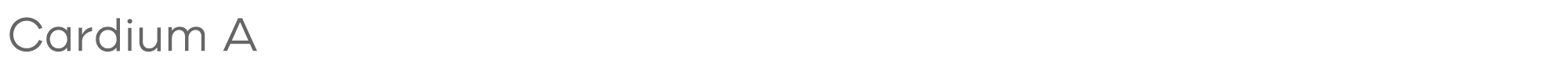 Sample characters Cardium A Font